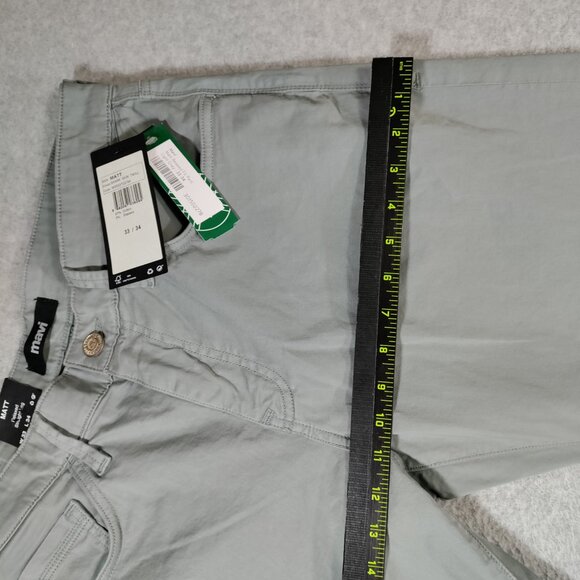 Mavi Pants mesn 33x34 Relaxed Straight Leg Matt Stretch Cotton - Picture 11 of 12